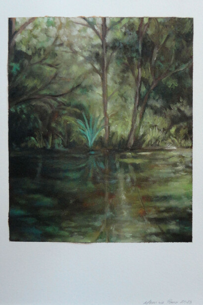 Mauricio Parra, Silkborg-Lake, 38,5 x 28,8 cm. Courtesy of Galeria Mezanino