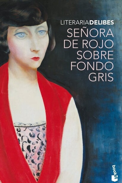 Portada de Señora de rojo sobre fondo gris