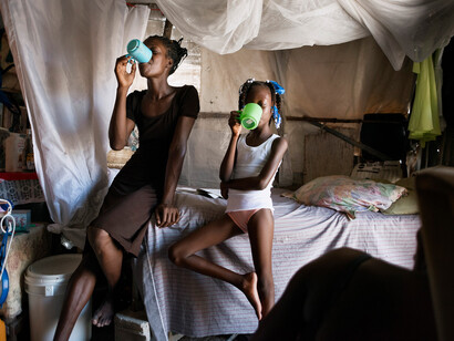Alessandro Grassani, Haiti, Port-au-Prince, Baraccopoli di Village des Repatriès. Cortesia di Anna Defrancesco