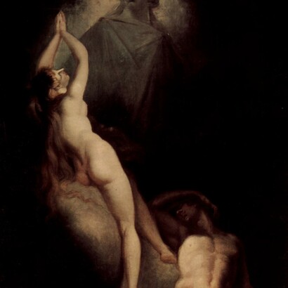 «La creación de Eva del Paraíso Perdido de Milton» (1793), Johann Heinrich Füssli