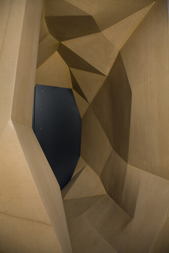 Wang Jianwei, Time Temple 2, 2014 (detail), Seven parts, wood, rubber, and steel, dimensions variable
Solomon R. Guggenheim Museum, New York, Acquisition in process, The Robert H. N. Ho Family Foundation Collection. Photo: Xu Boxin, courtesy the artist. All works by Wang Jianwei © 2014 Wang Jianwei, used by permission.