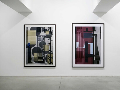 Roland Fischer, Transhistorical places and new architectures, vista da exposição. Cortesia de Carlos Carvalho