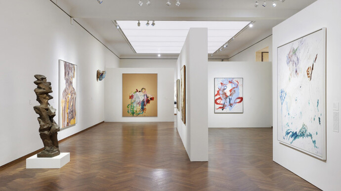 Various artists, Premiere! The Österreichische Nationalbank collection, exhibition view. Courtesy of Leopold Museum