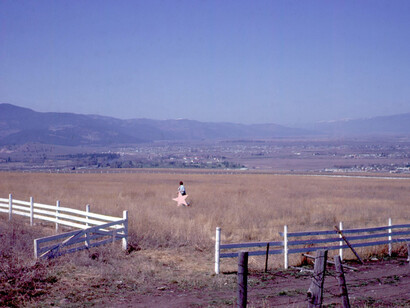 Dennis Oppenheim with star unit, Wishing the Mountains Madness, Missoula (detail), 1977. Courtesy of Parrish Art Museum © Dennis Oppenheim Estate