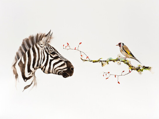 Kevin Earl Taylor, The Silent Song, 22” X 30”, gouache on paper, 2014