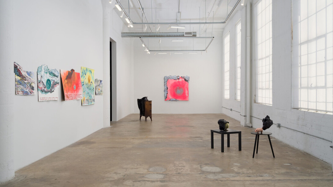 Rodney McMillian, Some lives in the sunshine, exhibition view. Courtesy of Vielmetter