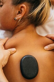 A woman healing by adopting alternative medicine