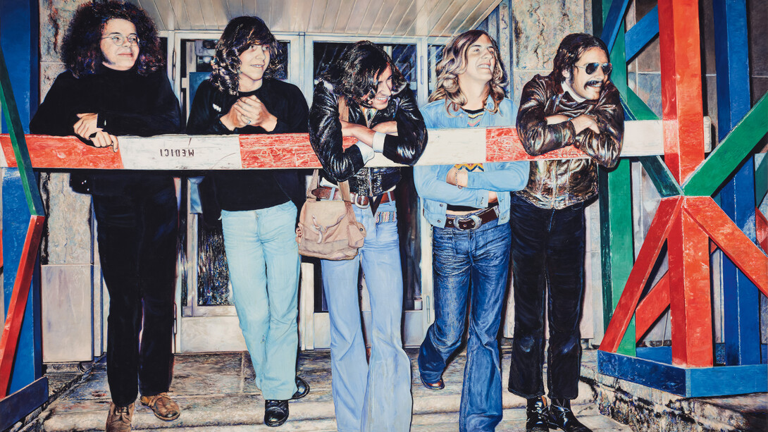 Franz Gertsch, Medici (detail), 1971–1972. Courtesy of Kunstmuseum Bern