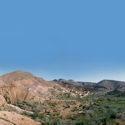 Pueblo en el valle del Dadés (Marruecos), January 1983