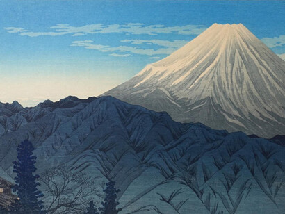 Shinhanga. Japanese woodblock prints, artwork in exhibition. Courtesy of Museum Franz Gertsch