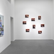 Thérèse Mulgrew, Slow burn, vista della mostra. Cortesia di Galleria Poggiali