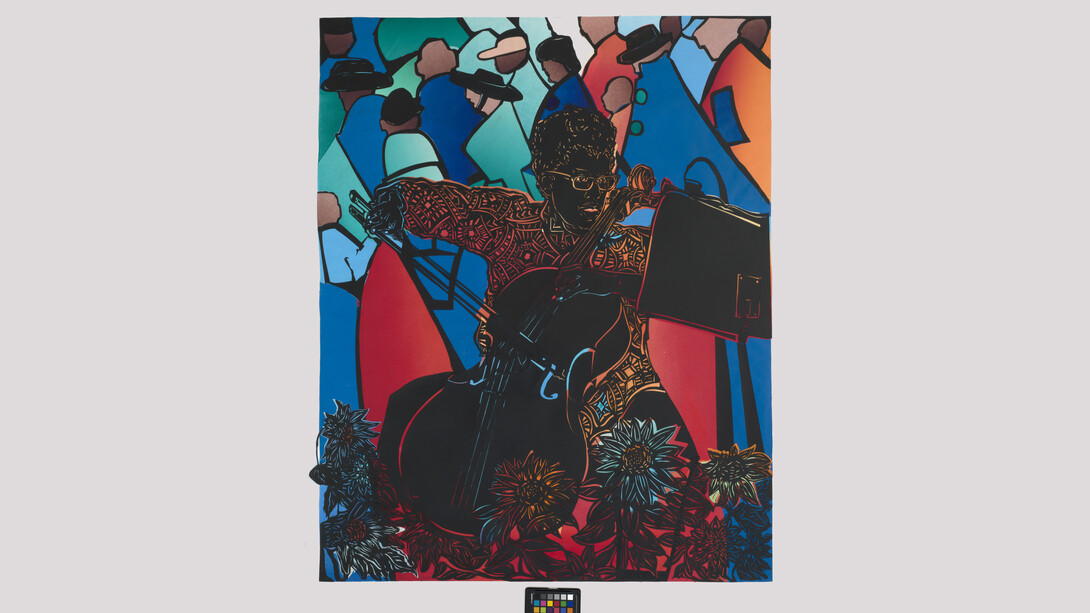 Barbara Earl Thomas (American, b. 1948), "A Joyful Noise," 2022, Paper cut with hand-printed color. Courtesy of Claire Oliver Gallery, New York, and the artist. Photography by Spike Mafford / Zocalo Studios