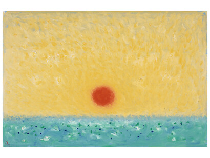 Paul Resika, End of the Day #3, 2022, oil on canvas. Courtesy of Bookstein Projects