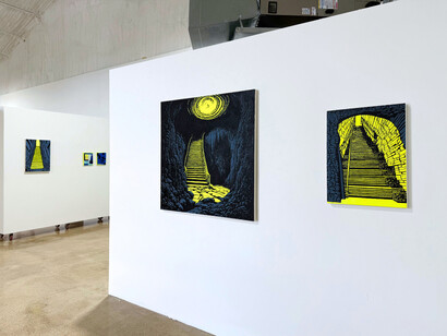 Christopher Cascio, Ketamine cave dreams, exhibition view. Courtesy of Ro2 Art