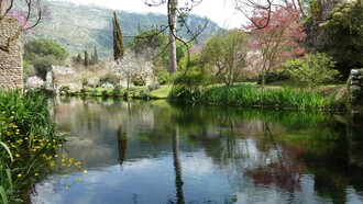 Giardino di Ninfa, veduta sul lago