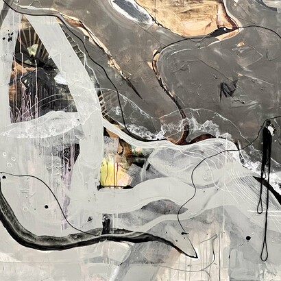 De la serie "Danzando entre memorias", 120x220 cms, Rebeca Segura, 2024