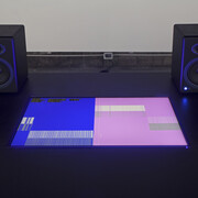 Installation view, Sam Falls, Galleria Franco Noero - in residence, 2015, Photo Sebastiano Pellion di Persano 