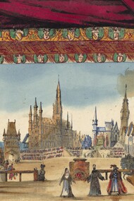«La juive»: diseño para el Acto V de la producción original de 1835