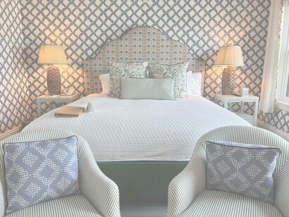 The elegant rooms at The Claremont Hotel from Acadia National Park. Photo by Jamie Edwards 