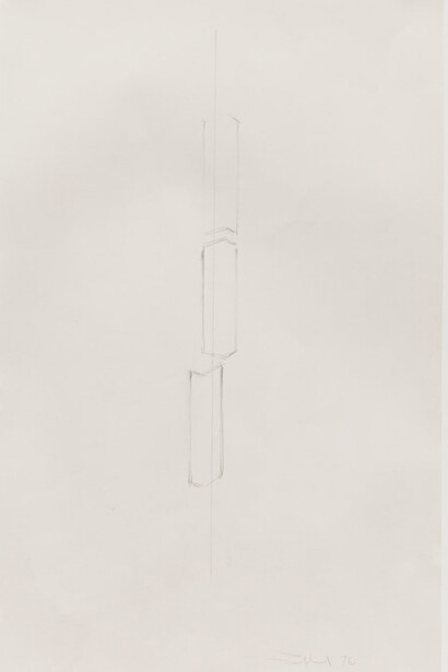 Fred Sandback, Untitled, 1990. Courtesy of Rhona Hoffman Gallery'