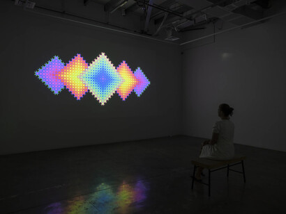 Nima Nabavi, Sunrise at the vortex, exhibition view. Courtesy of The Third Line