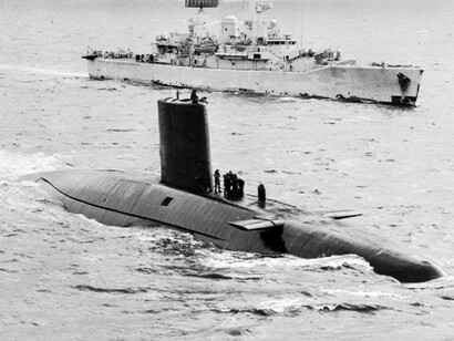 HMS Conqueror during the Falklands War