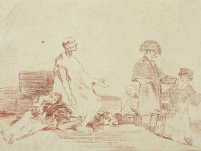 Francisco de Goya y Lucientes, Si son de otro linage (detail), 1812 - 1814. Courtesy of Museo Nacional del Prado
