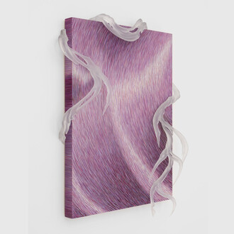 Anastasia Komar, Xylem (detail), 2023. Acrylic and glass polymer on board, 28 x 22 x 4½ in (71.1 x 55.9 x 11.4 cm). Courtesy of Shulamit Nazarian LA