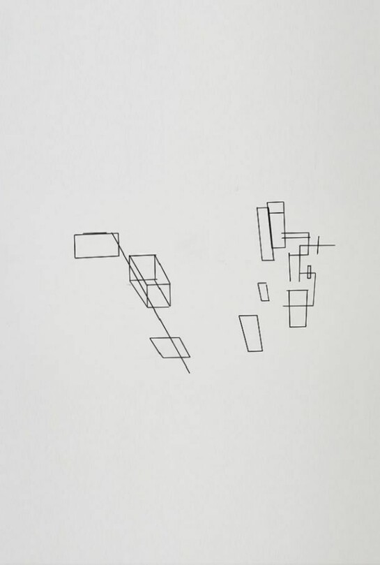 Graham Gussin, Configuration (Elements 1-7), 2014, Ink on walls , Dimension variable (Distributed throughout the gallery)