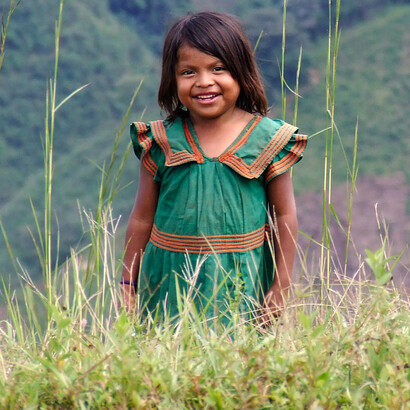 Niña del pueblo indígena Ngöbe