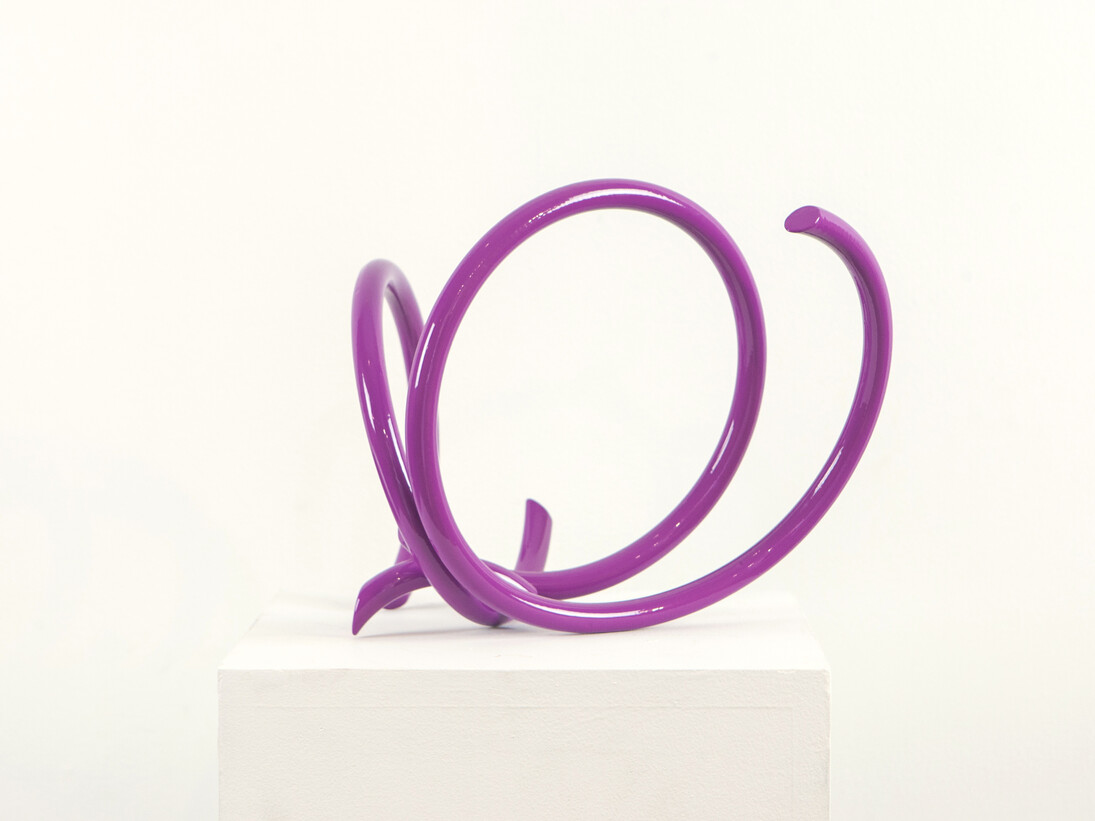 John Clement, Oscar, powder-coated steel, 9 3/4 x 12 x 8 1/2 inches, 25 x 31 x 21 cm - 2014