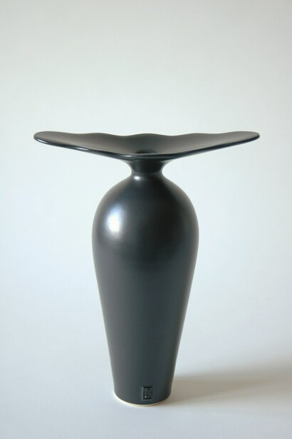 Vivienne Foley, Black Butterfly Vase, porcelain