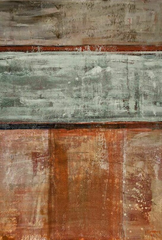 Charles Conrardy, Tuscan Wall III, Mixed Media on Canvas, 48" x 36"