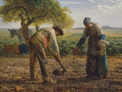 Jean-François Millet, Plantadores de patatas (1861)