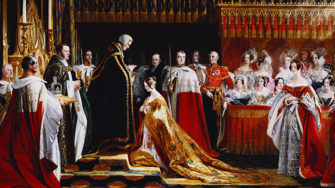 Charles Robert Leslie (1794-1859), Queen Victoria Receiving the Sacrament at her Coronation, 28 June 1838-9. Royal Collection Trust | © Her Majesty Queen Elizabeth II 2015
