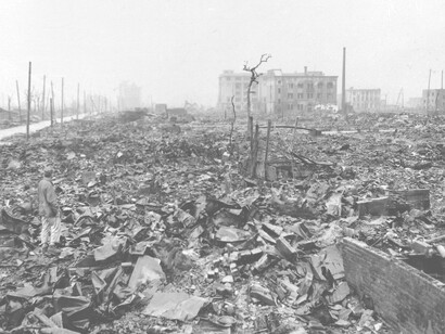 Hiroshima reducida a escombros tras la detonación de la bomba atómica el 6 de agosto de 1945