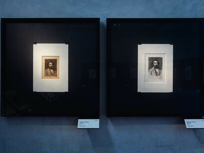 Vari artisti, Gli autoritratti su carta dei maestri dell'ottocento,vista della mostra. Per gentile concessione delle Gallerie degli Uffizi