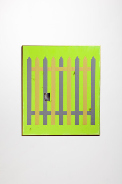 Alex Da Corte, Untitled, 2015, Paper, velvet and metal frames, 142,24 x 162,56 x 5 cm (56 x 64 x 2 in)
