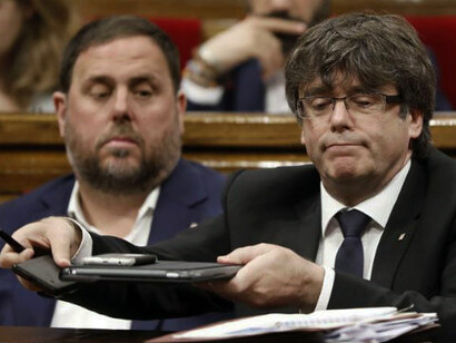 Oriol Junqueras y Carles Puigdemont