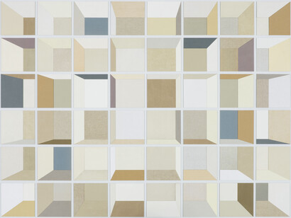 Daniel Senise. Exs XIII. 2015. Capas de livros coladas sobre alumínio. 150 x 200 cm. Ed. única