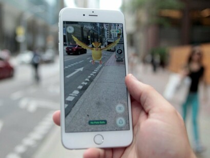 Cazando un Polemon en la calle