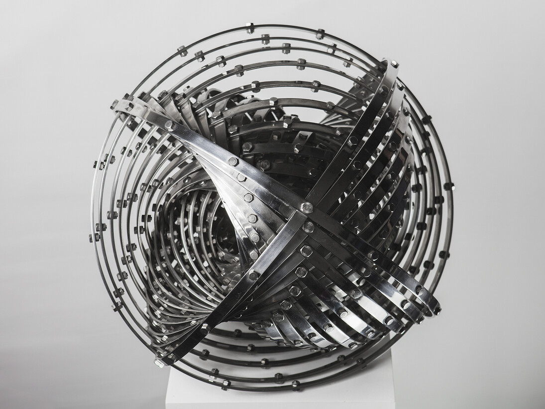 Sungfeel Yun, Energy 18, 2014, Stainless Steel, Bolts, Nuts, 41 × 50 × 50 cm