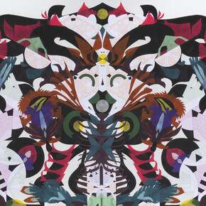 Haegue Yang, Flower explosion radial folds. Courtesy of The Arts Club of Chicago 