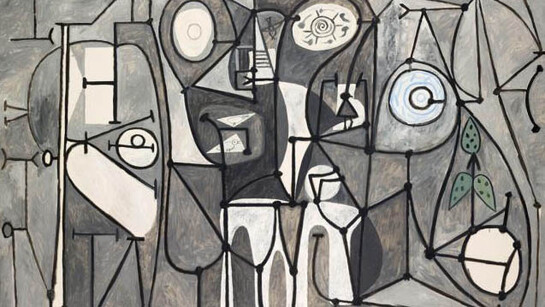 Pablo Picasso, The Kitchen, Paris, November 1948, Oil on canvas, 175 x 252 cm, Musée national Picasso - Paris, Dation Pablo Picasso, 1979. MP200. © Succession Picasso 2020. Photo © RMN-Grand Palais (Musée national Picasso-Paris) / Mathieu Rabeau.
