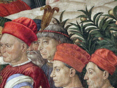 Benozzo Gozzoli, 1459. Cavalcata dei Magi, Palazzo Medici Riccardi, Firenze, particolare