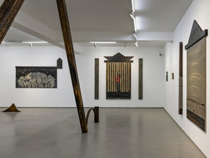 Abul Hisham, Shrines, exhibition view. Courtesy of Galerie Mirchandani + Steinruecke