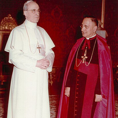 Giovanni Panico in audience with Pope Pius XII