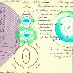 Laura Mema, Ñawi y espira de sacks, 2025. Cortesía de la Galería Nora Fisch