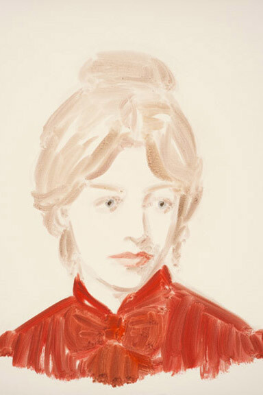 Annie Kevans, Suzanne Valadon, 2014, Oil on paper, 16 x 12 inches