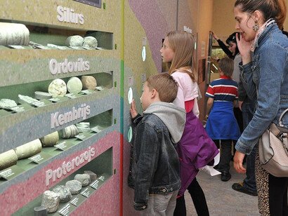 Geology of Latvia, exhibition view. Courtesy of the Latvian National Museum of Natural History